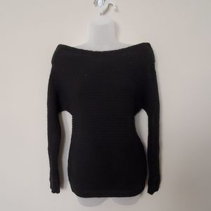 Express off the shoulder black sweater xs